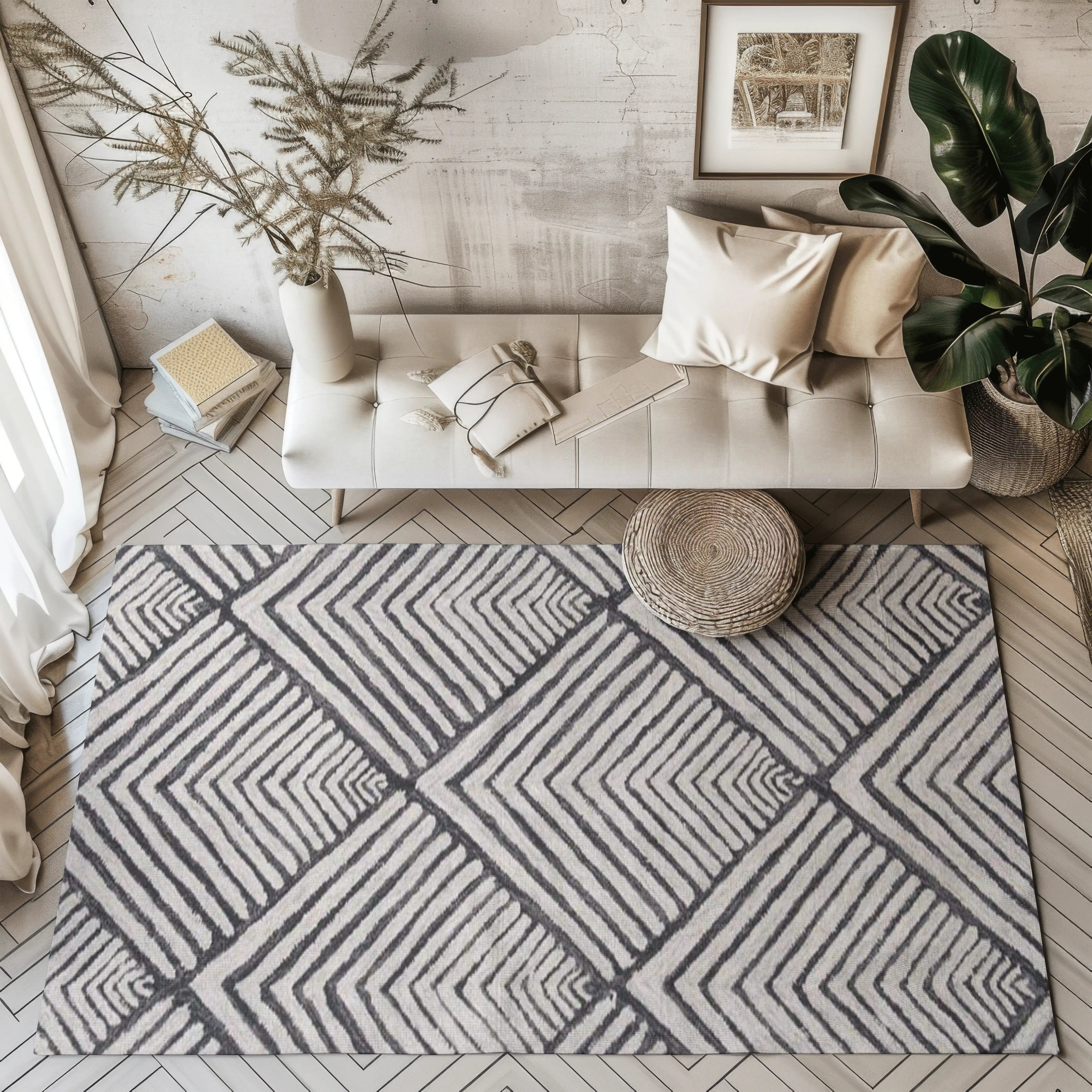 Minimalist Snow Carpet and Spikes