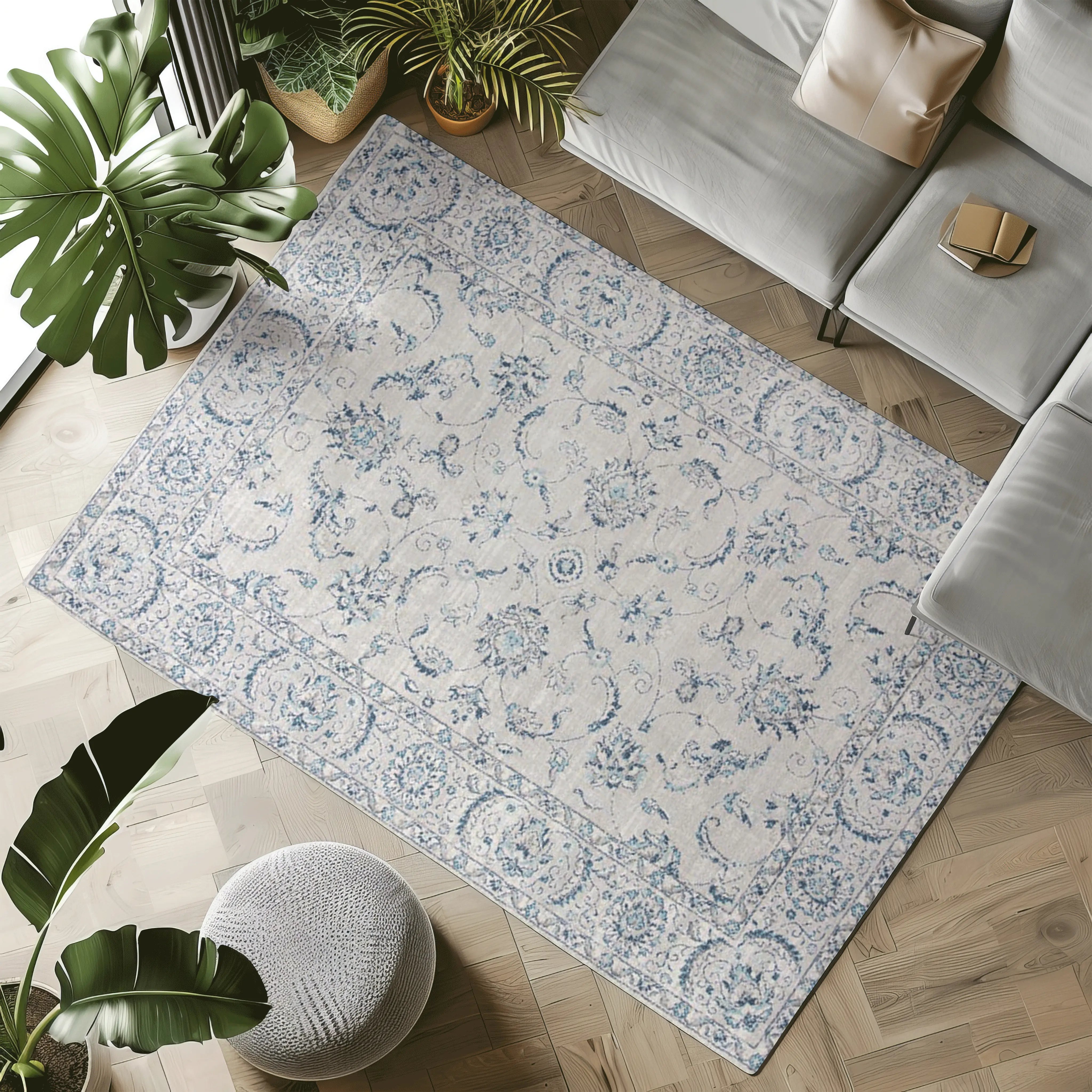 Glimmer Floral Whisper Rug