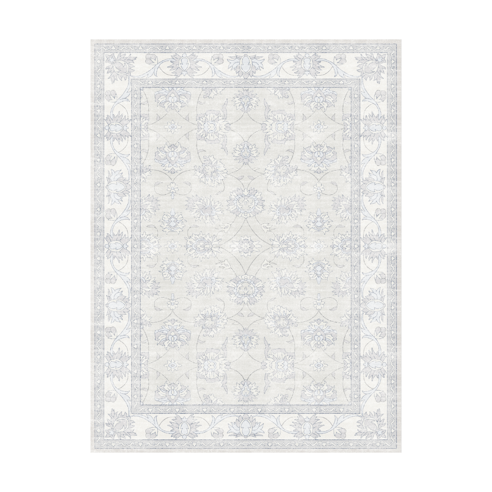 Midnight Flower Print Rug