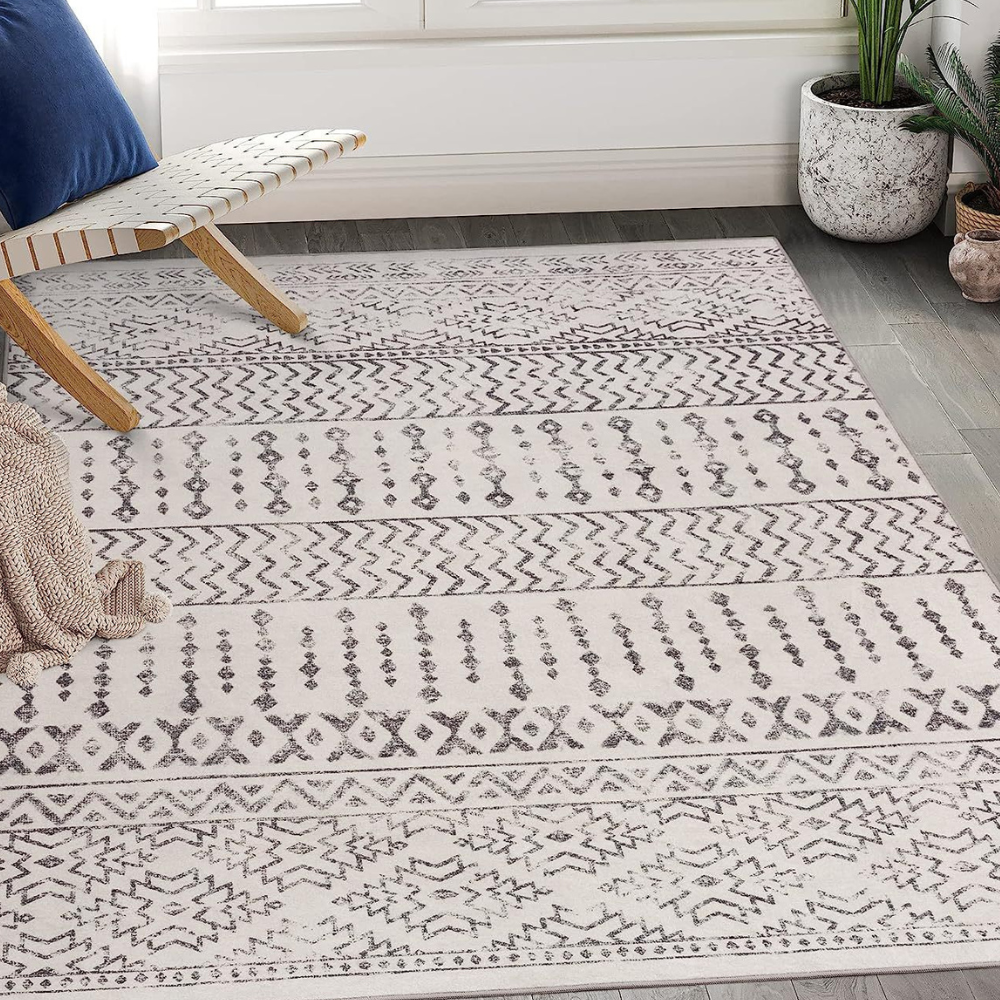 Kavira Geometric Lines Rug